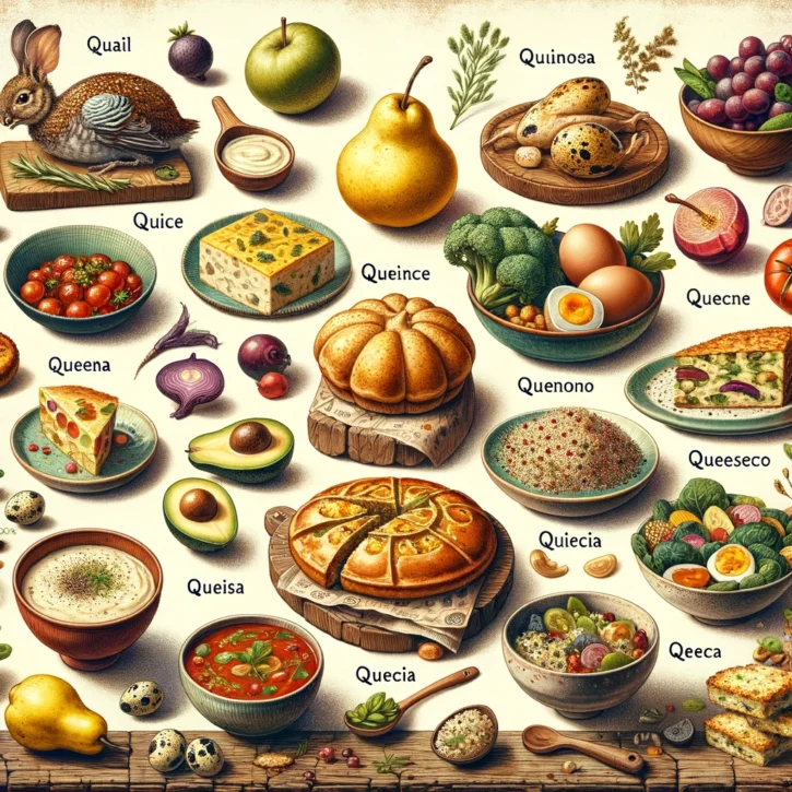 Here’s a journey through 100 foods that start with the letter Q, showcasing a variety of flavors, textures, and culinary traditions.